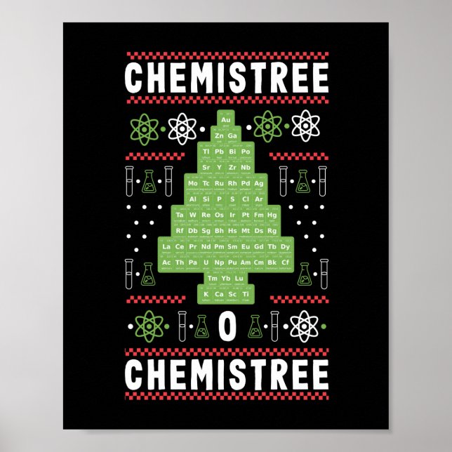 Science Teacher Chemistree O Chemistree Funny Poster (Front)