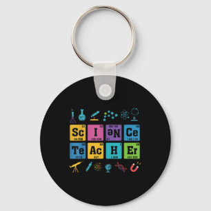 Science Teacher Chemistry Elements Periodic Table  Keychain
