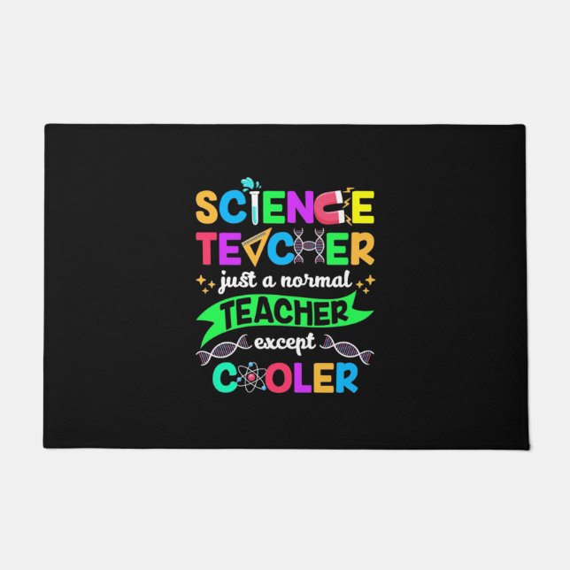 Science Teacher Cool Doormat (Front)