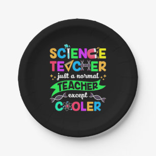 Science Teacher Cool Paper Plate