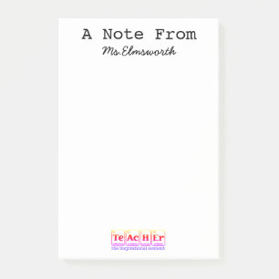 Science Teacher Custom Stationary Notepad Gift
