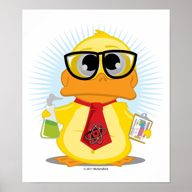Science Teacher Duck Poster (Front)