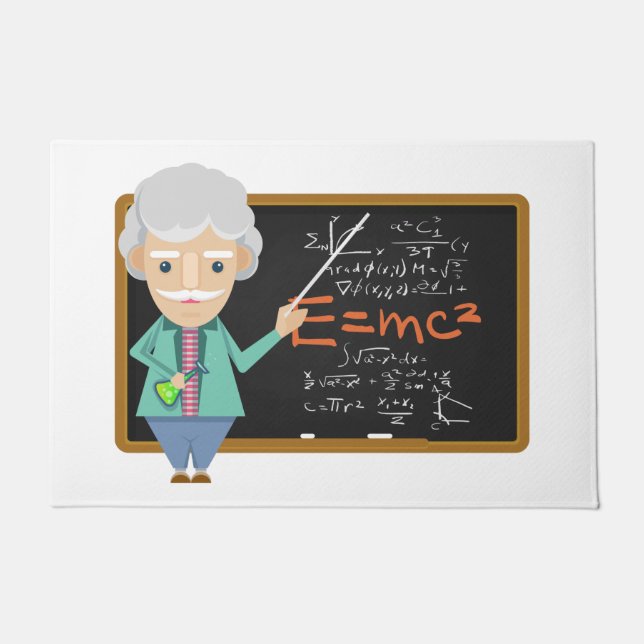 Science Teacher EMC2 Formula Doormat (Front)