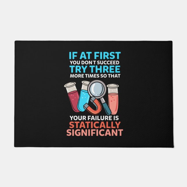Science Teacher Funny Science Doormat (Front)