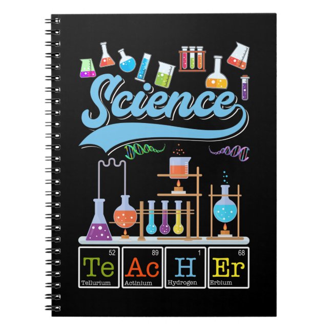 Science Teacher Laboratory Chemist Notebook (Front)