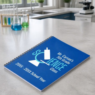 Science Teacher   Microscope Personalized Notebook
