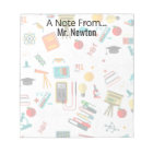 Science Teacher Personalized print apples books