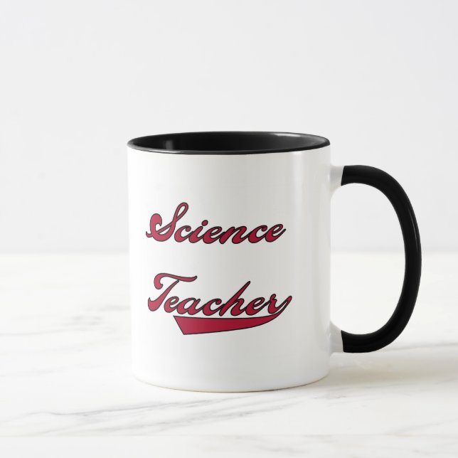 Science Teacher Red Tshirts and Gifts Mug (Right)