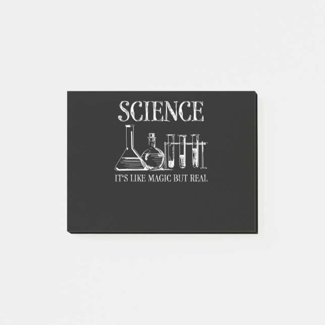 Science Teacher Student It's Like Magic But Real Post-it Notes (Front)