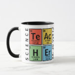 Science Teacher Table of Elements Mug<br><div class="desc">Show your appreciation to your science teacher with this clever periodic table of elements coffee mug. Personalize with the year. Designed by world renowned artist ©Tim Coffey.</div>