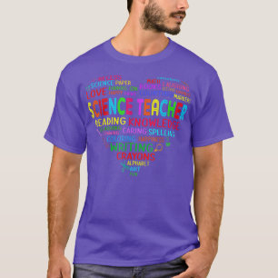 Science Teacher Team Heart Back to school Teacher  T-Shirt