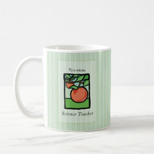 Science Teacher Thank You Gift Mug, Apple Coffee Mug