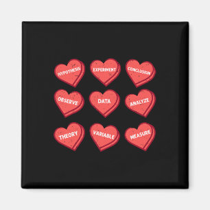 Science Teacher Valentines Day Heart Chemistry Phy Magnet
