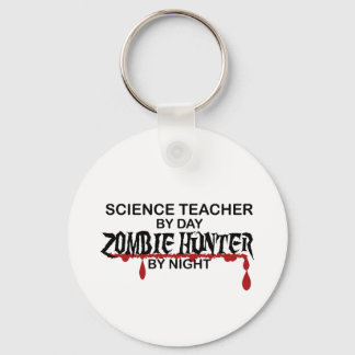 Science Teacher Zombie Hunter Keychain