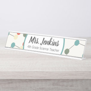 Science Teachers Laboratory Lab Desk Name Plate