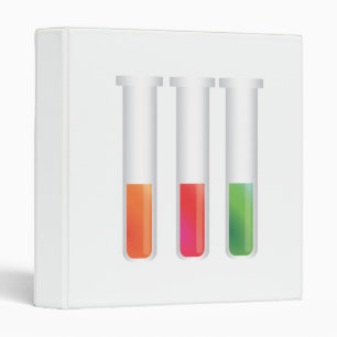 Science Test Tubes Binder