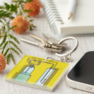 Science Test Tubes Keychain