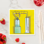 Science Test Tubes Napkin<br><div class="desc">Science test tubes as part of an experiment. This design looks really effective on these Paper Napkins</div>