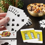 Science Test Tubes Playing Cards<br><div class="desc">Introducing our vibrant and eye-catching graphic of a couple of science test tubes on a sunny yellow background! Perfect for anyone who loves science, chemistry, or simply enjoys bright and cheerful designs. This design is sure to stand out on any Zazzle product you choose, from t-shirts to tote bags to...</div>
