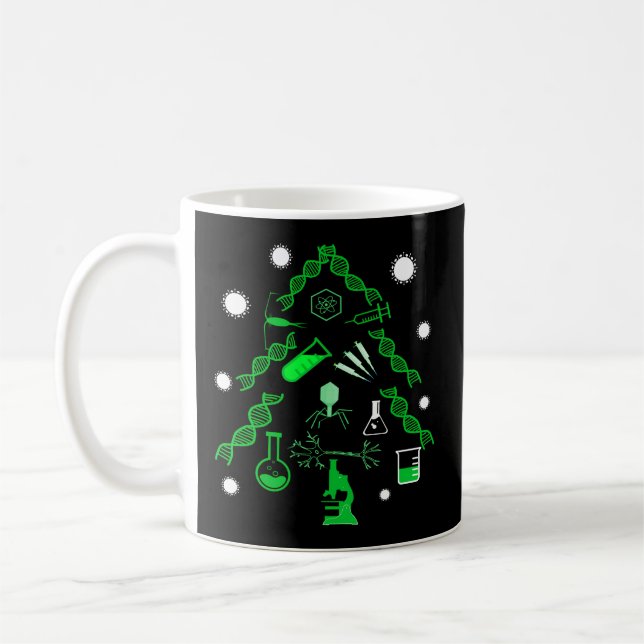 Science Tree Dna Virus Microscope Coffee Mug (Left)