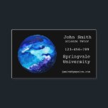 Science tutor business card<br><div class="desc">A stylish and professional business card for a science tutor or teacher. This card would be suitable for a freelance professional in the Science education industry. It is fully customisable to include your personal details including qualifications and area of expertise. Features an illustration of a blue planet</div>