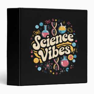 Science Vibes Groovy First Day of Back To School  Binder