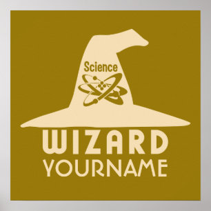Science Wizard custom colour poster