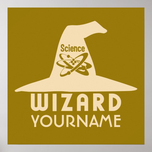 Science Wizard custom colour poster (Front)