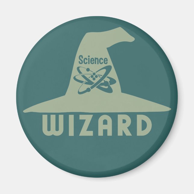 Science Wizard custom magnet (Front)