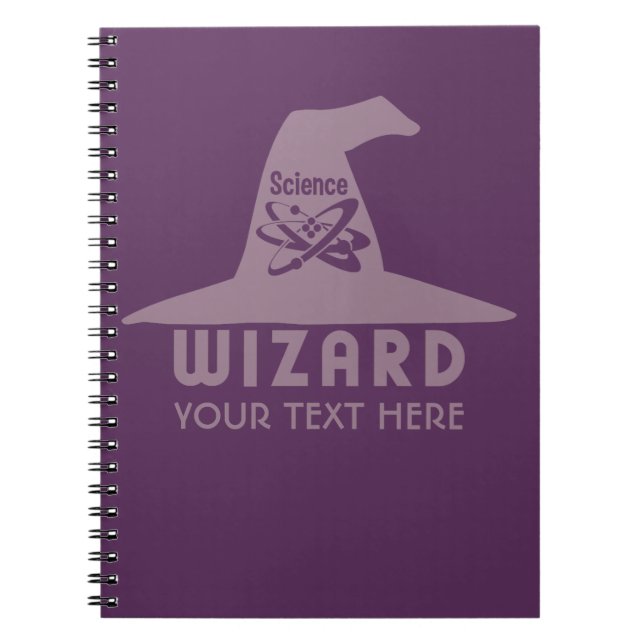 Science Wizard custom notrbook Notebook (Front)