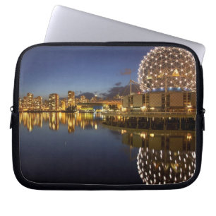 Science World and CBD reflected in False Creek, Laptop Sleeve