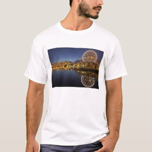 Science World and CBD reflected in False Creek, T-Shirt