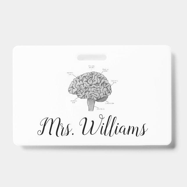 Scientific Brain Badge (Front)