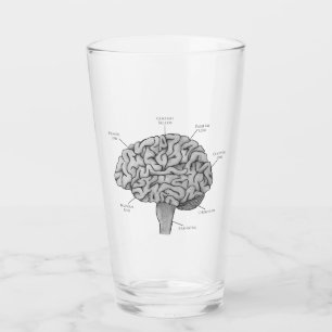 Scientific Brain Glass