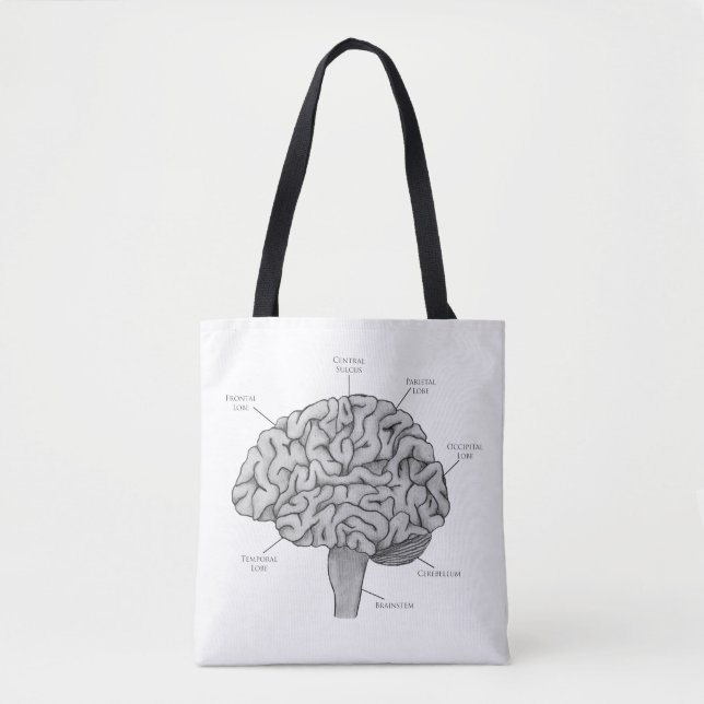 Scientific Brain Tote Bag (Front)
