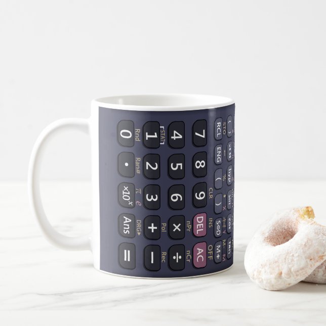 Scientific calculator coffee mug (With Donut)
