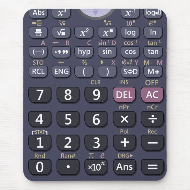 Scientific calculator mouse pad (Front)