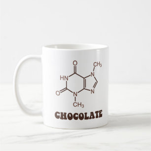 Scientific Chocolate Element Theobromine Molecule Coffee Mug