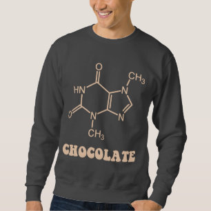 Scientific Chocolate Element Theobromine Molecule Sweatshirt