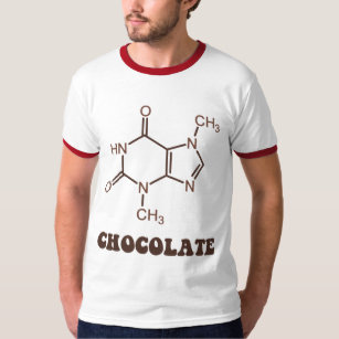 Scientific Chocolate Element Theobromine Molecule T-Shirt