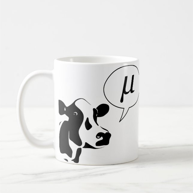 Scientific Cow Goes Mu Coffee Mug (Left)