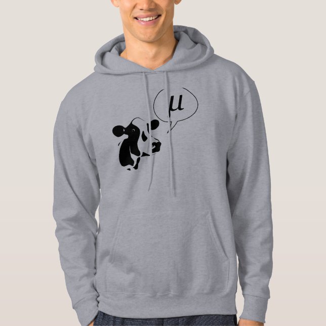 Scientific Cow Goes Mu Hoodie (Front)