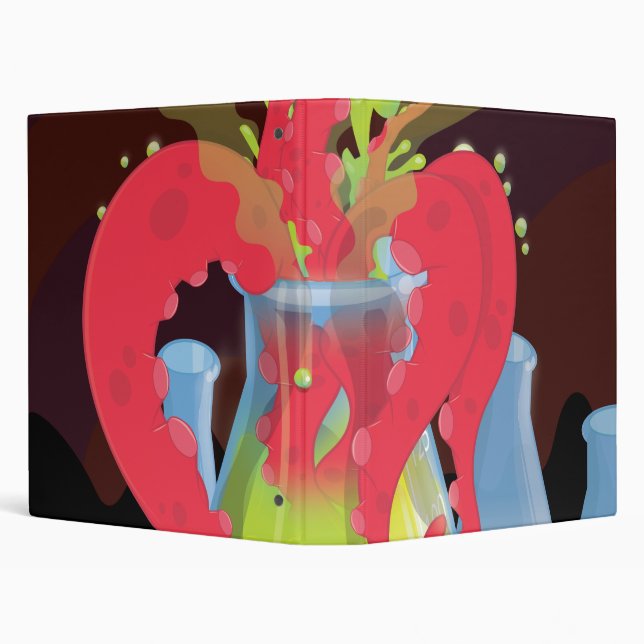 Scientific experiment flask Monster Binder (Background)