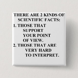 scientific facts 2 inch square button