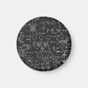 Scientific Formulas: Chalkboard Calculations Patte Magnet