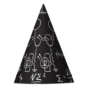 Scientific Formulas: Chalkboard Calculations Patte Party Hat