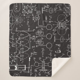 Scientific Formulas: Chalkboard Calculations Patte Sherpa Blanket