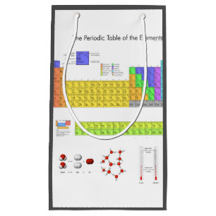 Scientific Periodic Table of the Elements Small Gift Bag