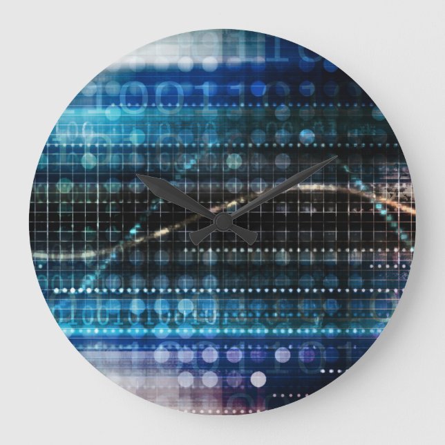 Scientific Research and Genetic DNA Science Large Clock (Front)