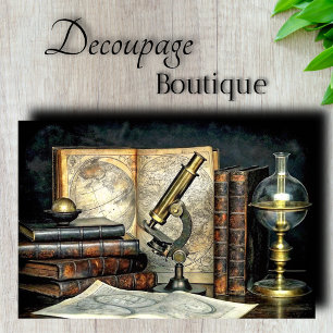 Scientific Study Decoupage Tissue Paper